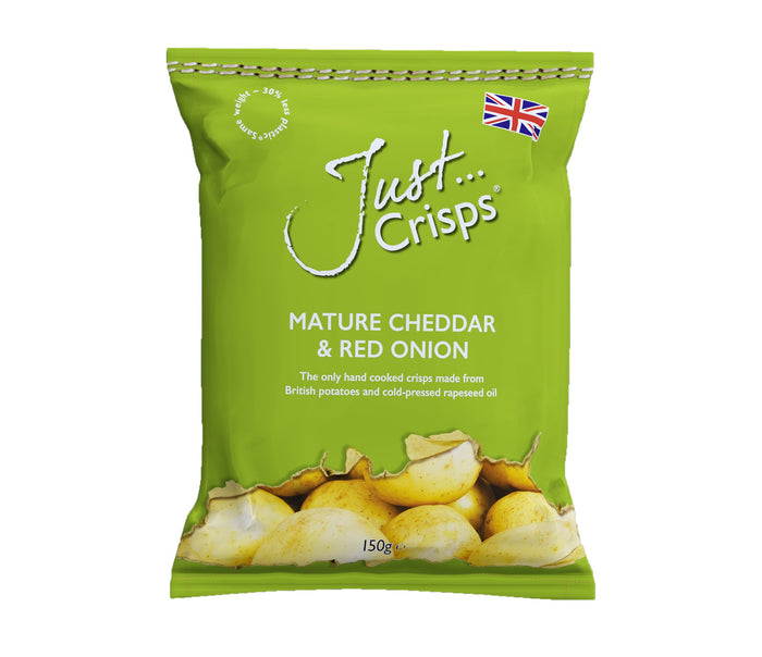 Mature Cheddar and Red Onion Crisps 150g (Case of 12)