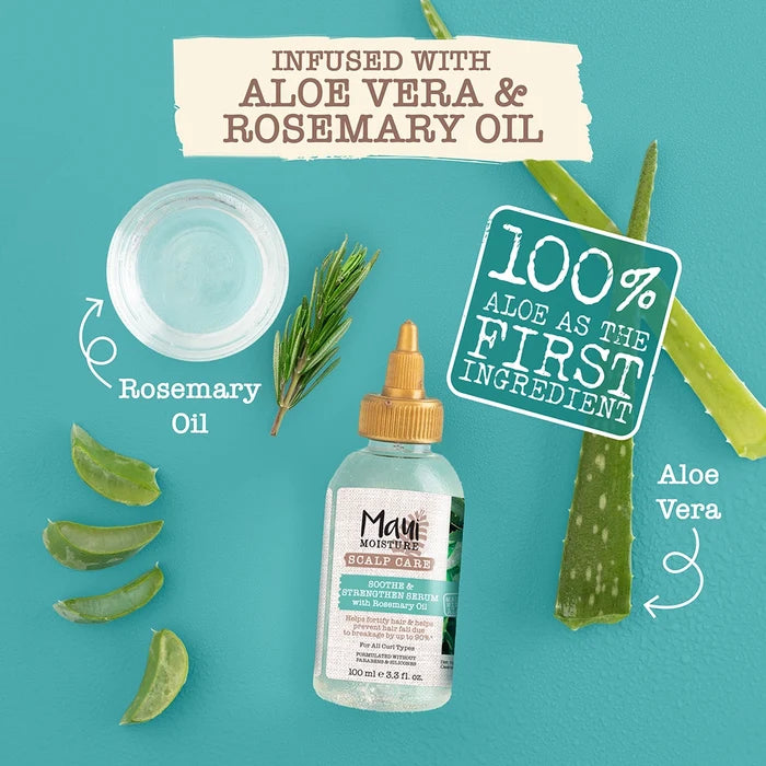 MAUI MOISTURE scalp care soothe & strengthen serum with rosemary oil معالج الفروة بالروز ماري من ماوي مويستر