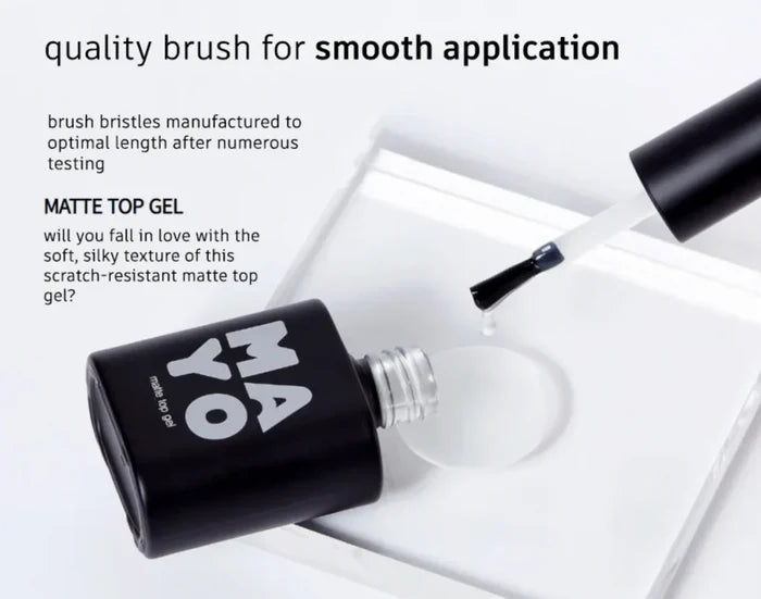 MAYO Matte Top Gel – Non-Wipe Matte Finish