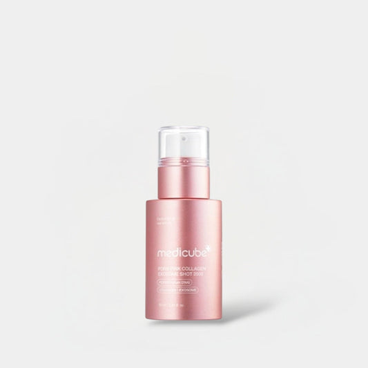 Medicube PDRN Pink Collagen Exosome Shot Serum 7500 30ml حقنة إكسوسوم الكولاجين الوردي من ميديكيوب PDRN 7500 - Princess Cosmetics Qatar