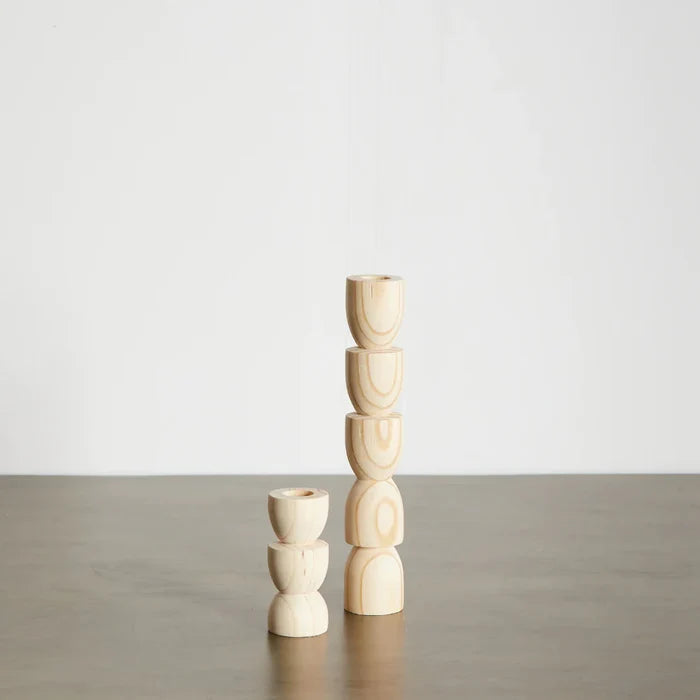 Medium Natural Totem Candle Holder