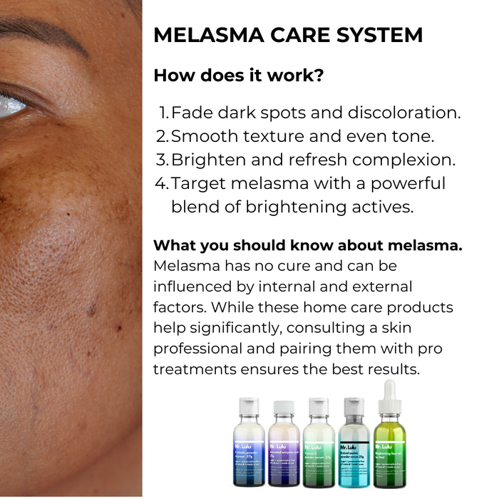 Melasma care system -