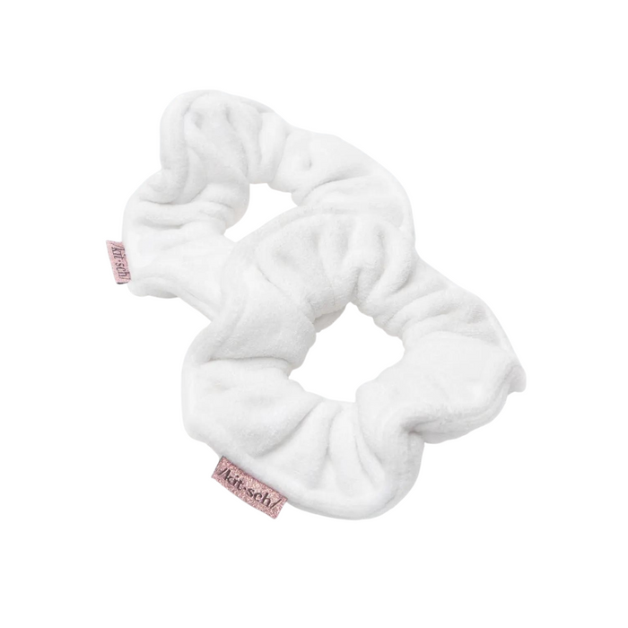 Microfiber Towel Scrunchies - White
