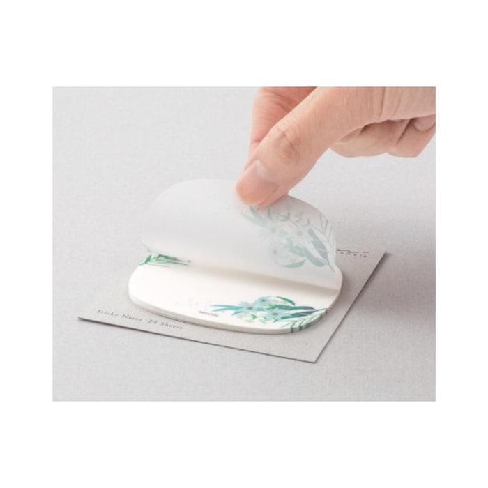 Midori Transparent Sticky Notes - Leaves
