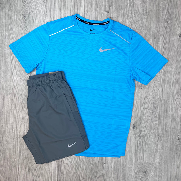 Nike 'Miler' Set - Blue/Grey