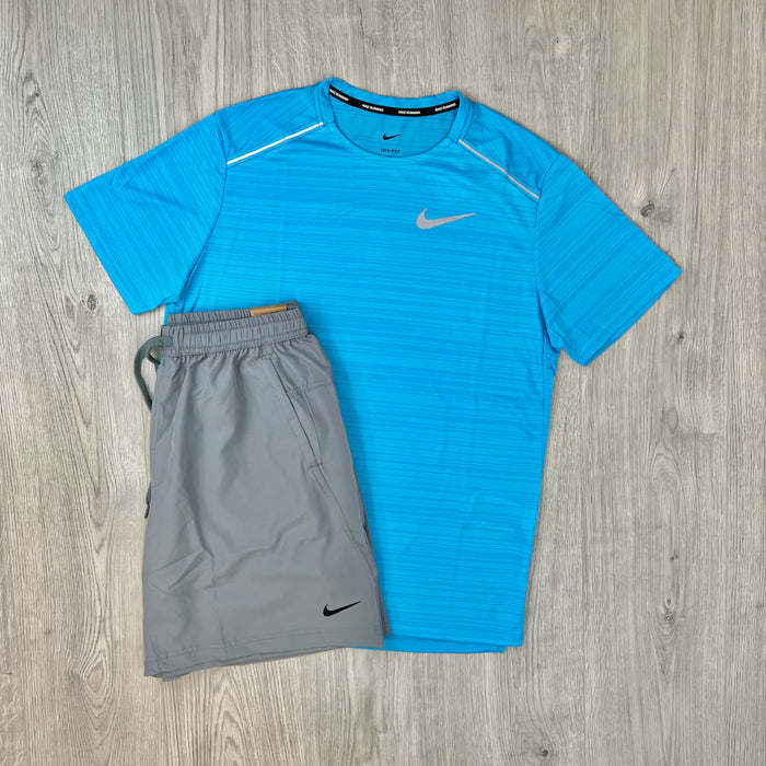 Nike 'Miler' Set - Blue/Grey