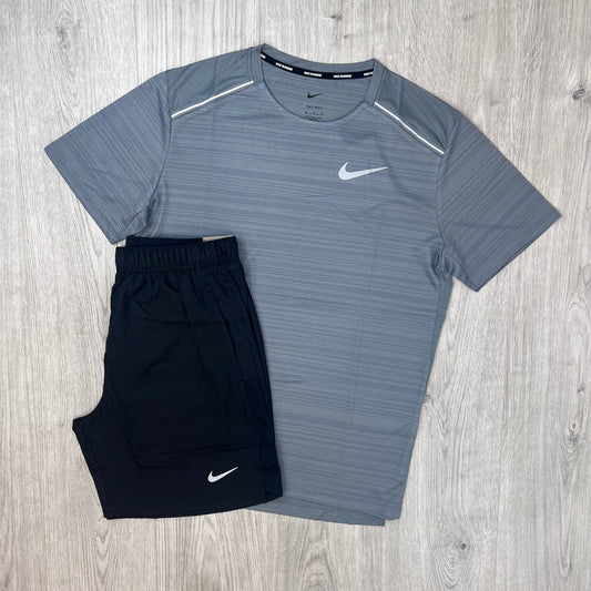 Nike 'Miler' Set - Grey/Black