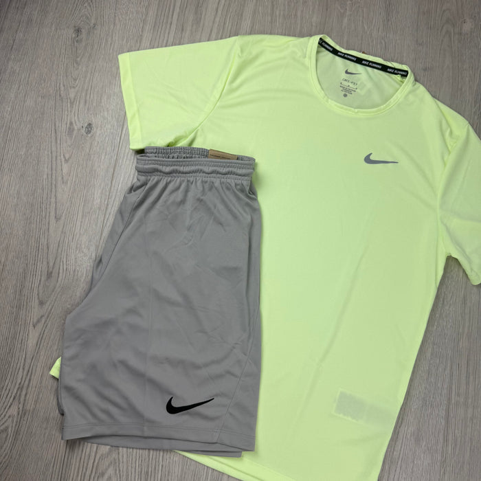 Nike 'Miler' Set - Venom/Pewter Grey