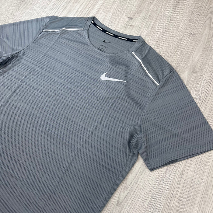 Nike 'Miler' T-Shirt - Smoke Grey