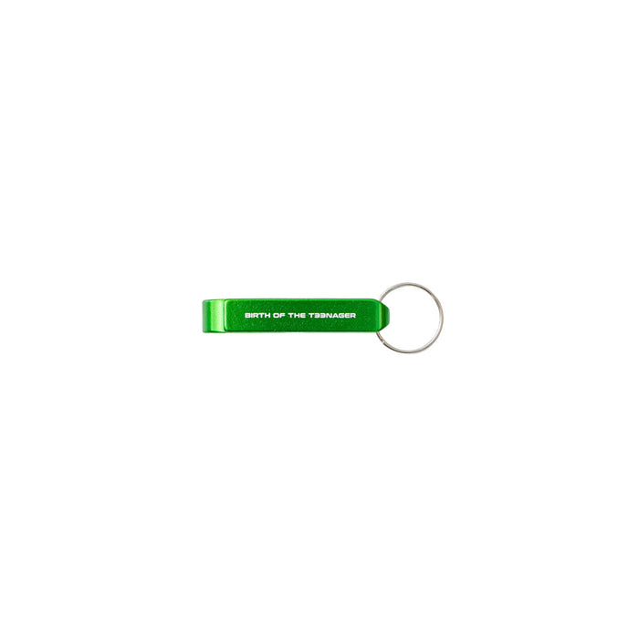 Mini Bottle Opener Keychain - Green