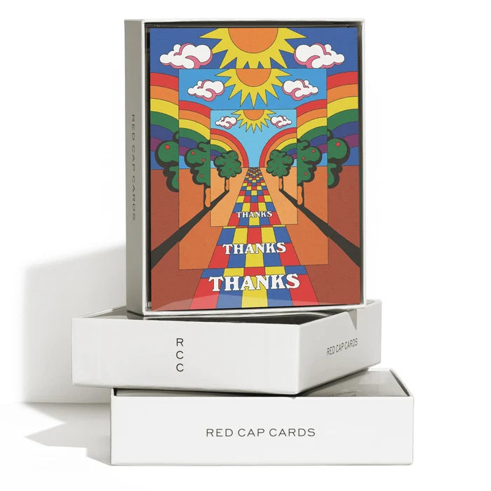 Mirrored Thanks Cards