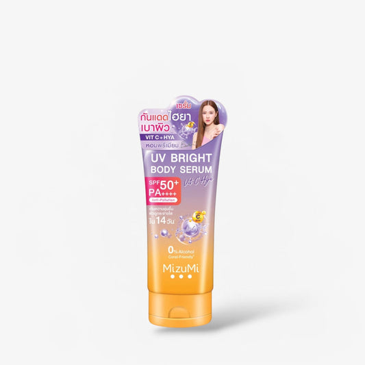 MizuMi UV Bright Body Serum Vit C Hya 180ml سيروم الجسم ميزومي يو في برايت بفيتامين سي وحمض الهيالورونيك - Princess Cosmetics Qatar
