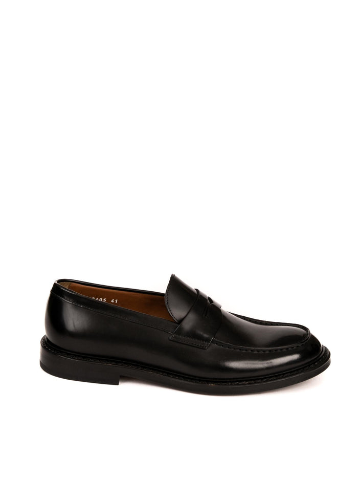 DOUCAL'S Mocassino spazzolato nero 2405 HORSE-NERO