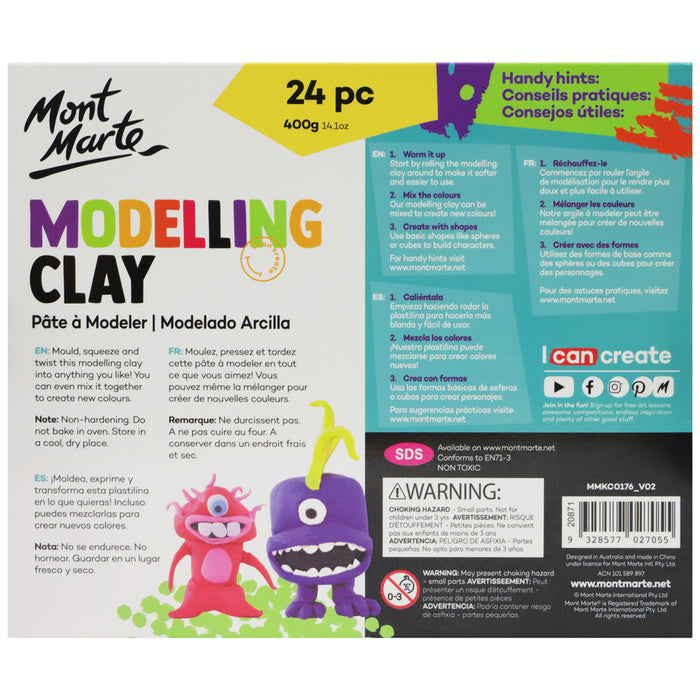 Modelling Clay 400g (14.1oz) 24pc
