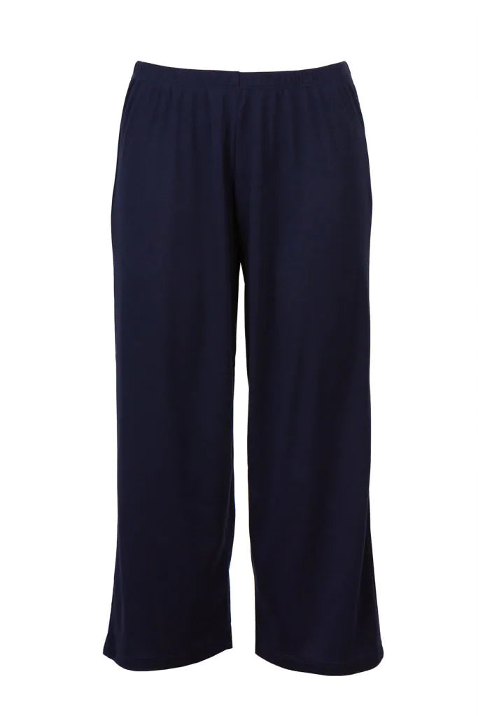 Navy PJ Pants 3/4 Menopause