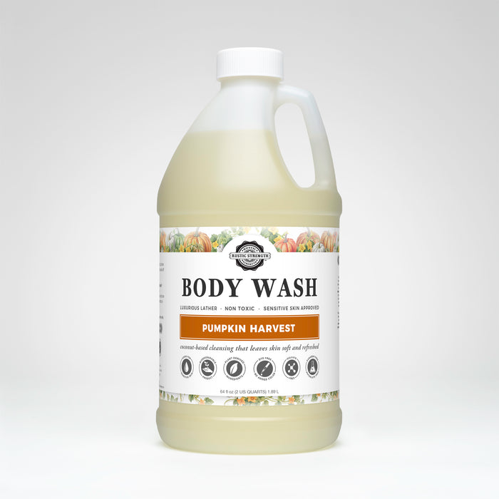 Rustic Strength, Body Wash, 64oz Plastic, Pumpkin Harvest