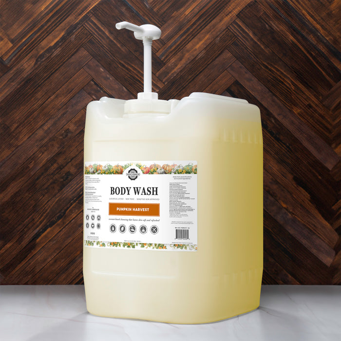 Rustic Strength, Body Wash, 5 Gallon Eco-Jug with Pump, Pumpkin Harvest
