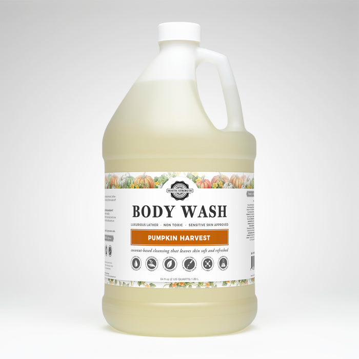 Rustic Strength, Body Wash, 128oz Plastic, Pumpkin Harvest