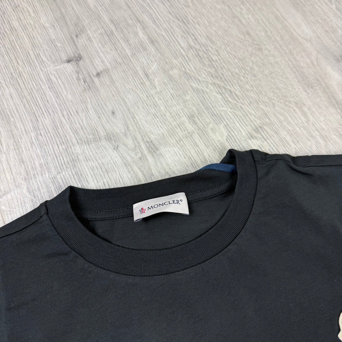 Moncler Junior Printed T-Shirt - Black