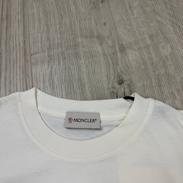 Moncler Junior Scribble T-Shirt - White