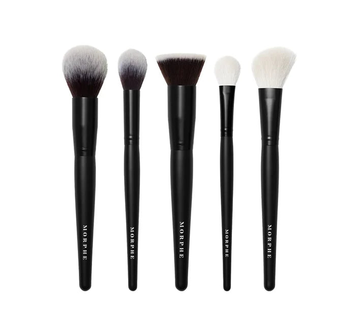 MORPHE 5 Piece FACE THE BEAT Brush Collection + Bag مجموعة فرش مكياج الوجه