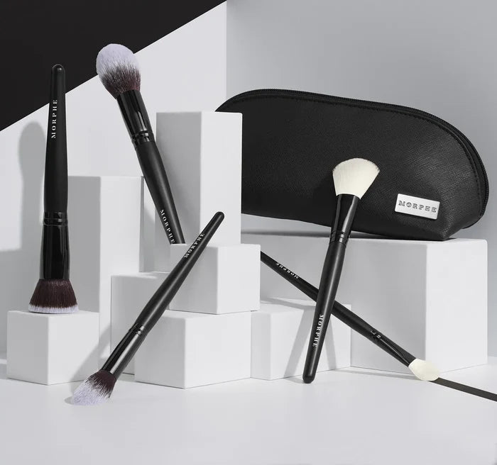 MORPHE 5 Piece FACE THE BEAT Brush Collection + Bag مجموعة فرش مكياج الوجه