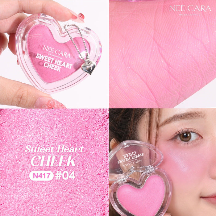 Nee Cara Be Colorful Sweet Heart Cheek ني كارا بي كولورفول سويت هارت تشيك - Princess Cosmetics Qatar