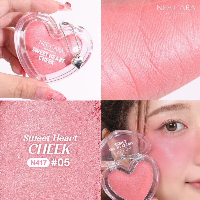 Nee Cara Be Colorful Sweet Heart Cheek ني كارا بي كولورفول سويت هارت تشيك - Princess Cosmetics Qatar