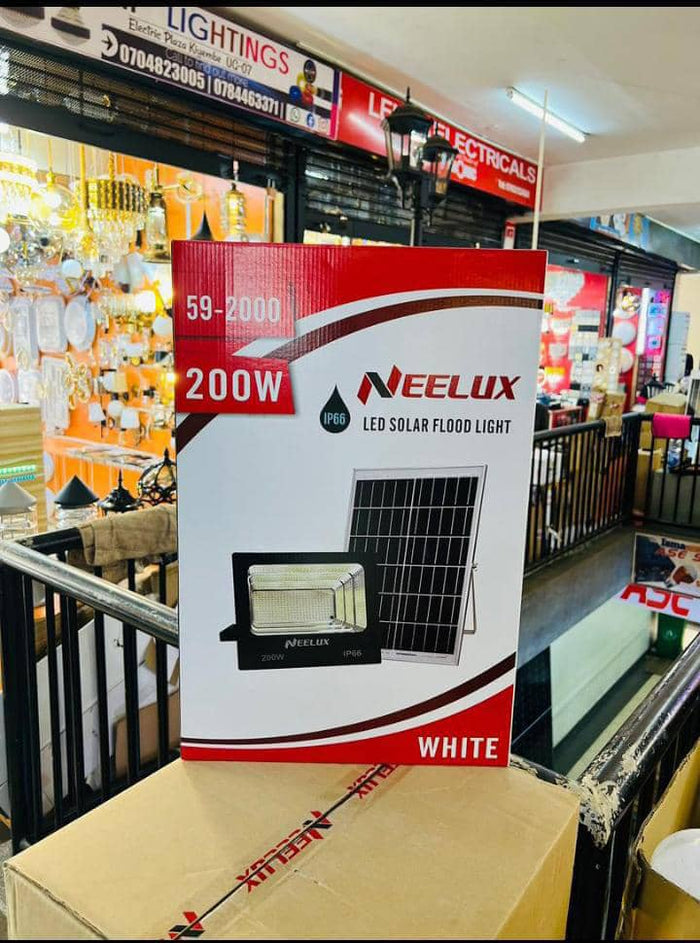 Neelux 59-2000 200W LED Solar Flood Light - IP66 Waterproof White