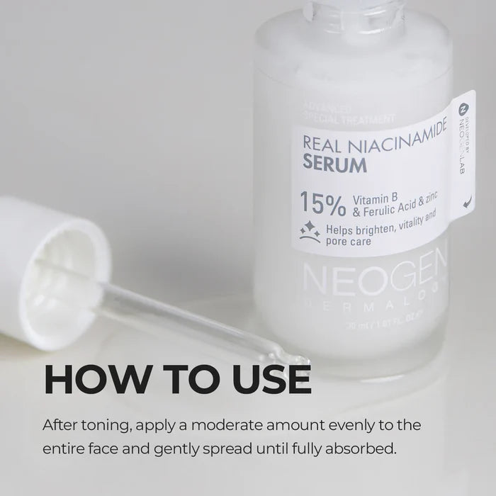 NEOGEN Real Niacinamide Serum 15% Niacinamide & Firulic Acid & Zinc