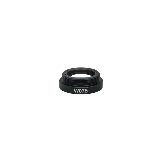 Objective Working Distance 105mm 0.75X Auxiliary Objective, SKU DM29011641, three quarter front view