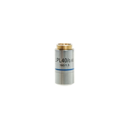 Objective Working Distance 3mm 40X Achromatic Objective, SKU BM09033511, three quarter front view
