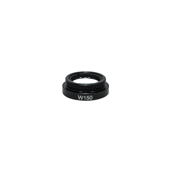 Objective Working Distance 51.5mm 1.5X Auxiliary Objective, SKU DM29011661, three quarter front view