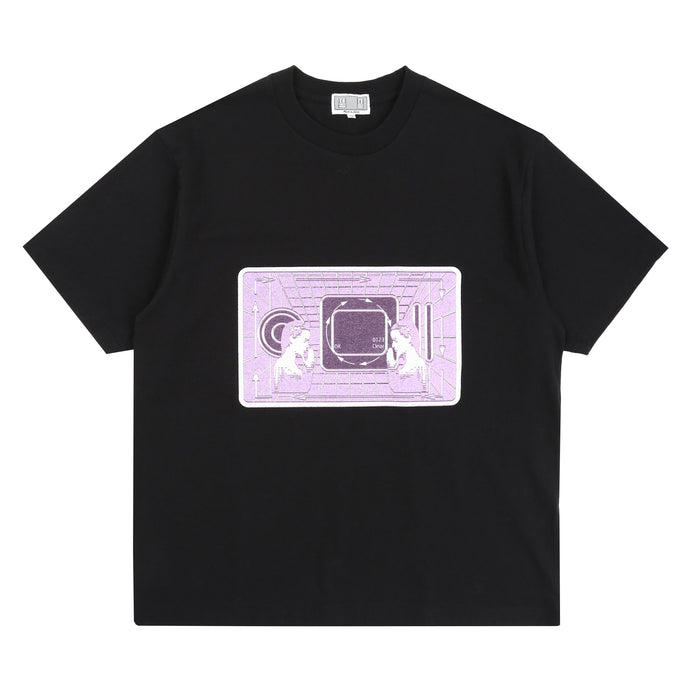 One Dimensional Projection T-Shirt - Black