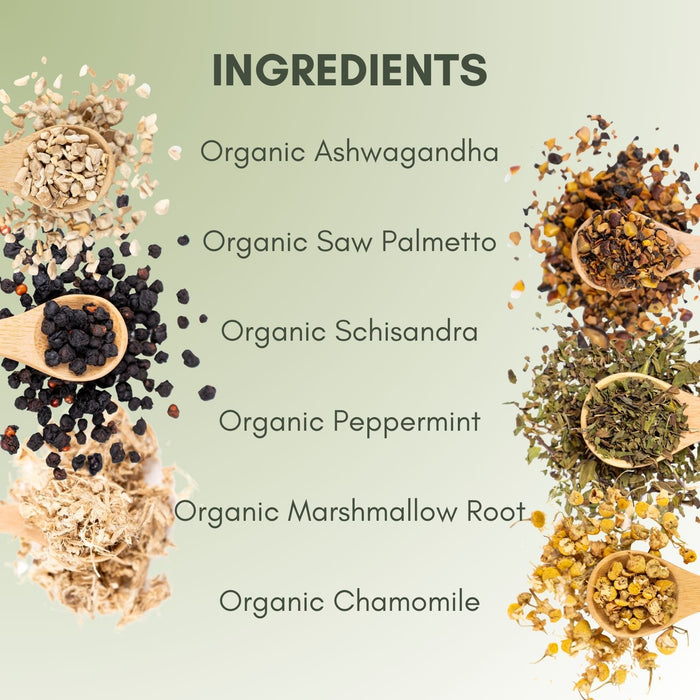 An Ingredient list for Organic Bladder Health Tea.