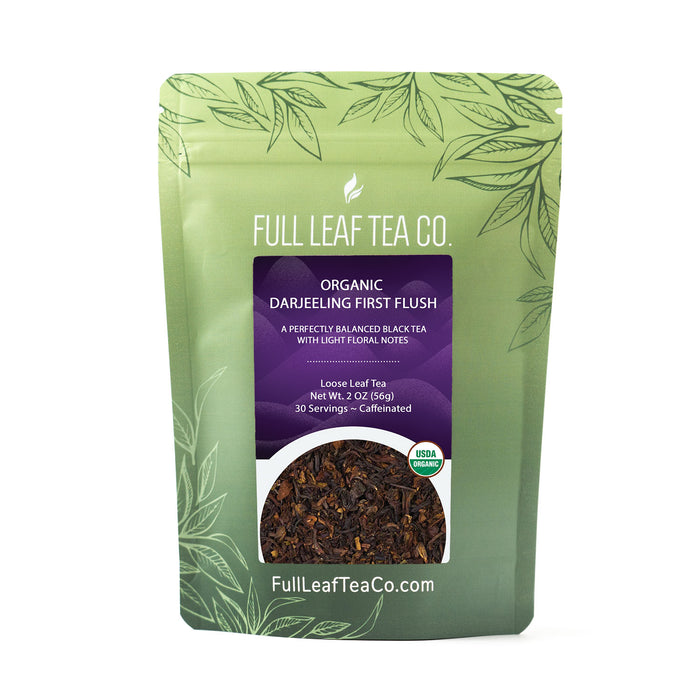 2oz bag of Organic Darjeeling First Flush by Full Leaf Tea Company