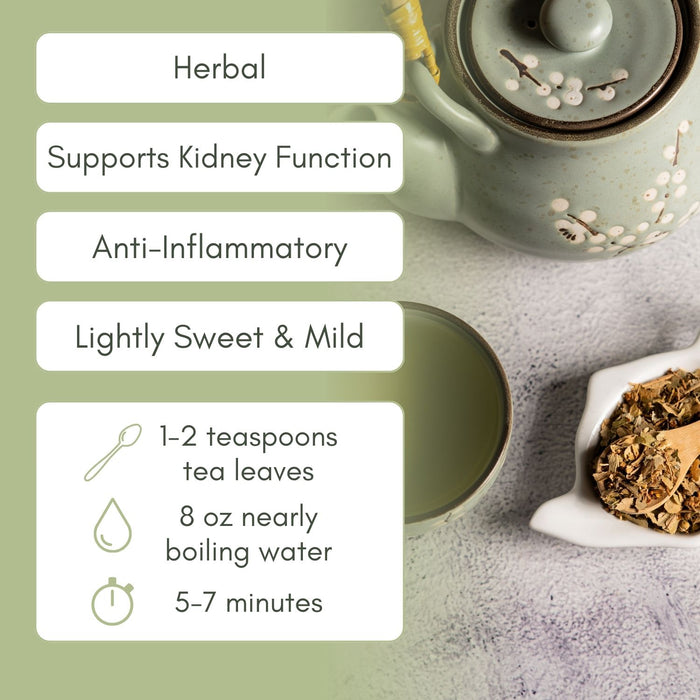 An Infographic description for Organic Linden Leaf Tea.