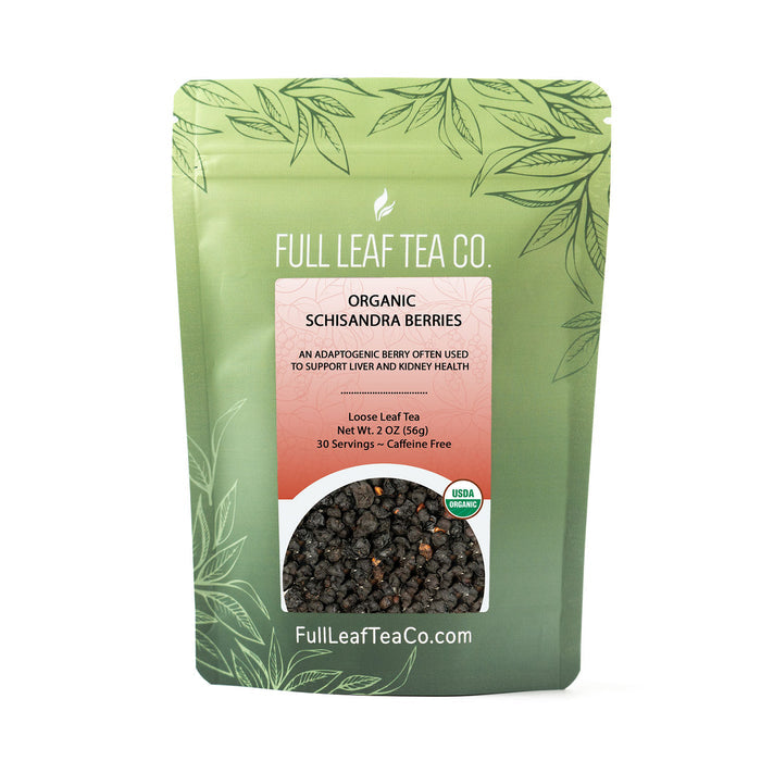 Organic Schisandra Berries - Loose Leaf Tea - Full Leaf Tea Company - 1/2 lb Bulk Bag (approx. 120 servings)