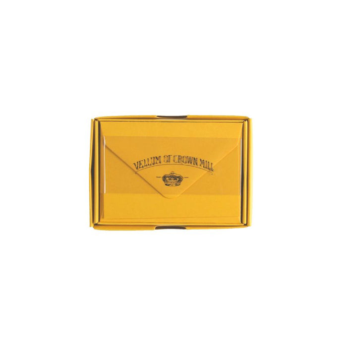 Original Crown Mill Mini Vellum Note Card Boxed Set - Mango