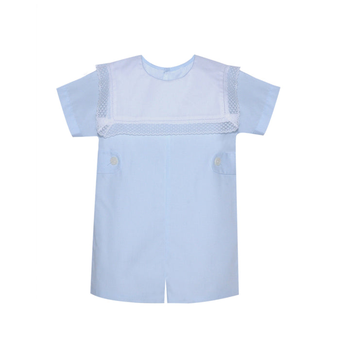 P & R Landon Romper-Blue