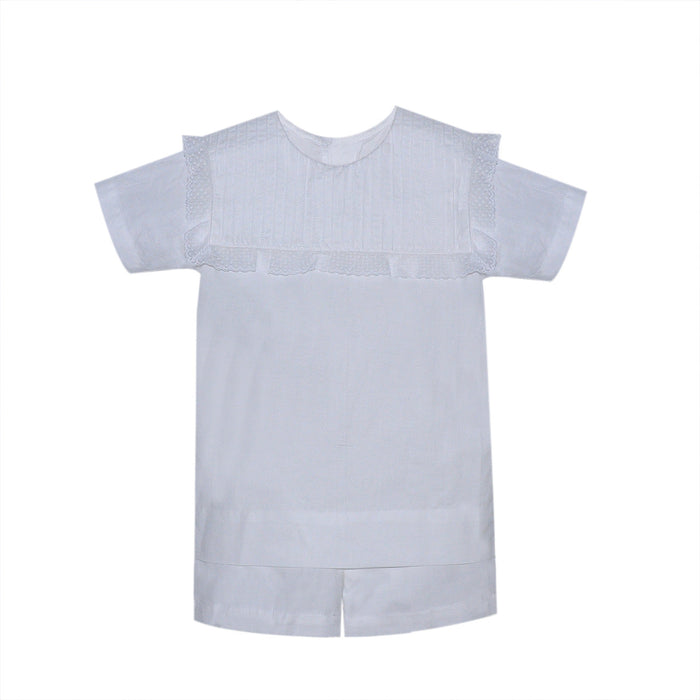 P & R Xavier Short Set-White