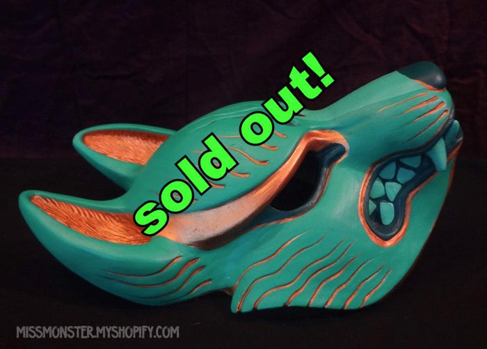 PAINTED KITSUNE MASK- 2ND EDITION