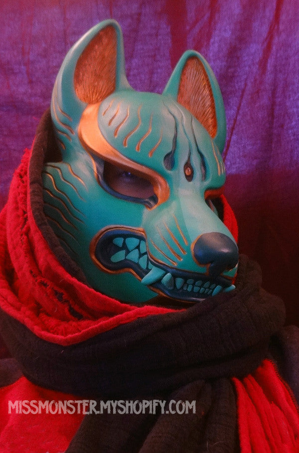 PAINTED KITSUNE MASK- 2ND EDITION