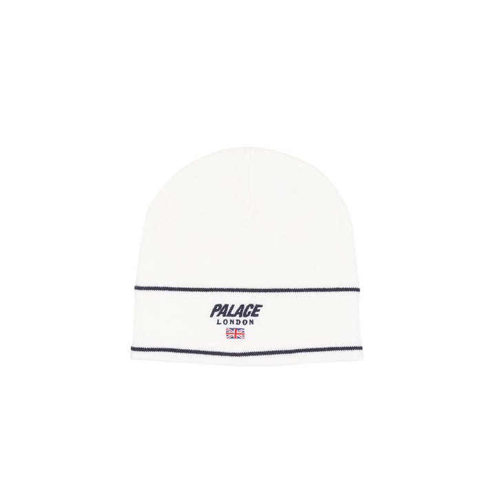 Palace London Nein Cuff Beanie - White