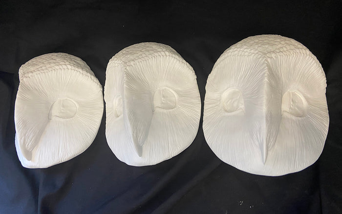 PATREON-BARN OWL MASK BLANK- READY TO SHIP