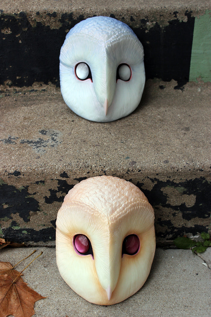 PATREON-BARN OWL MASK BLANK- READY TO SHIP