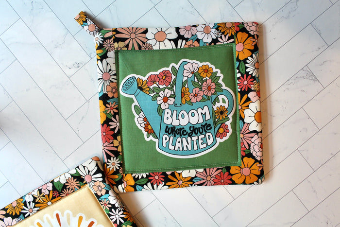 Peace, Love, & Friendship Potholder