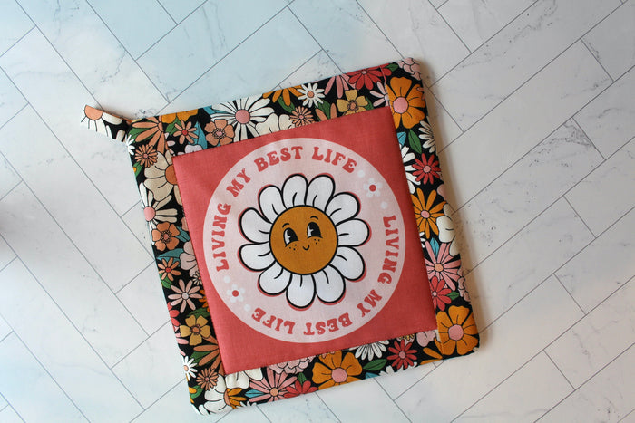Peace, Love, & Friendship Potholder
