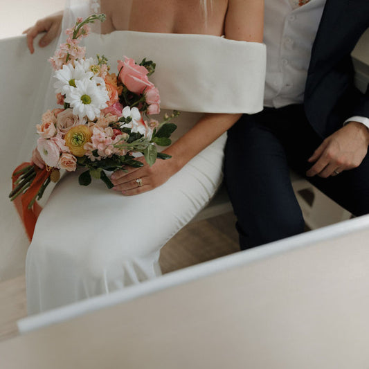 Peach and Blush Summer Ranch Wedding