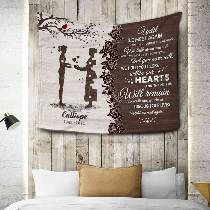 Personalized Memorial Blankets For Loss Of Mother, Sympathy Throw Blankets, Grieving Blanket Mothers Day Gifts
